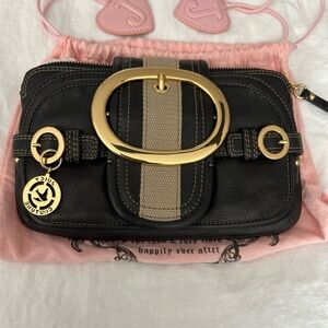 Juicy Couture Black and Gold Clutch